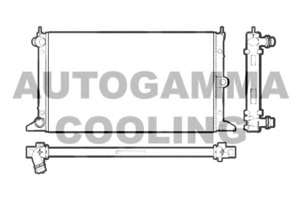 AUTOGAMMA 102951 Радиатор, охлаждение двигателя для VOLKSWAGEN SHARAN (Фольксваген Шаран) AUTOGAMMA 102951 Радиатор, охлаждение двигателя для VOLKSWAGEN SHARAN (Фольксваген Шаран)