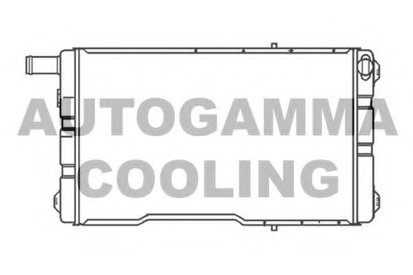 AUTOGAMMA 102968 Радиатор, охлаждение двигателя 