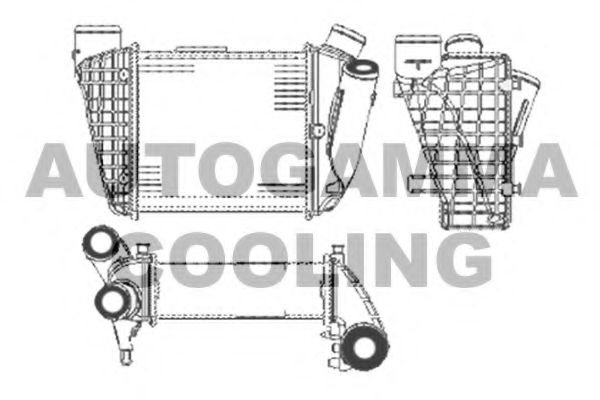 AUTOGAMMA 102985 Интеркулер 