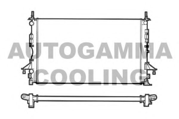 AUTOGAMMA 102998 Радиатор, охлаждение двигателя 