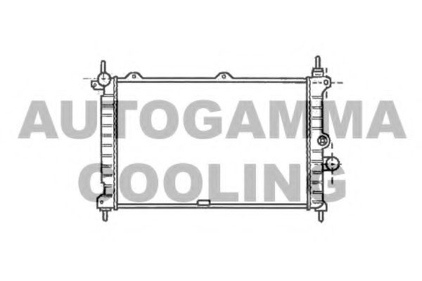 AUTOGAMMA 103000 Радиатор, охлаждение двигателя 