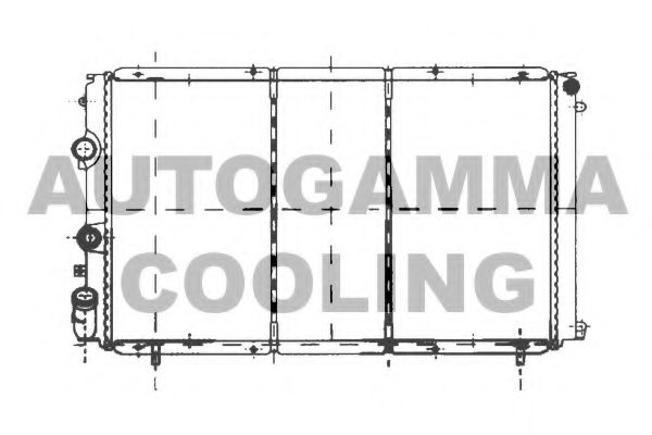 AUTOGAMMA 103002 Радиатор, охлаждение двигателя 