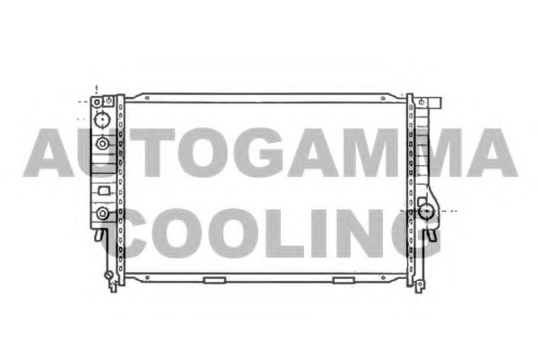 AUTOGAMMA 103035 Радиатор, охлаждение двигателя 
