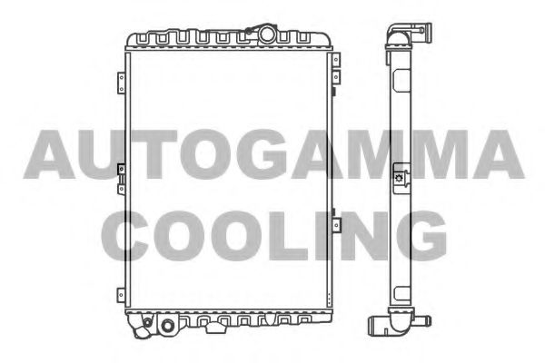 AUTOGAMMA 103036 Радиатор, охлаждение двигателя 