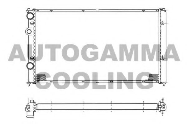AUTOGAMMA 103043 Радиатор, охлаждение двигателя 