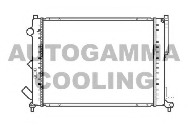 AUTOGAMMA 103066 Радиатор, охлаждение двигателя 