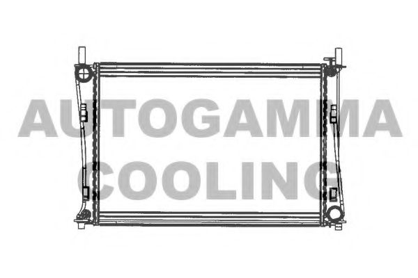 AUTOGAMMA 103072 Радиатор, охлаждение двигателя 