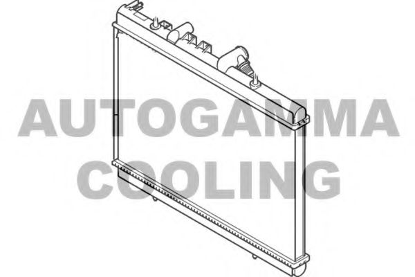 AUTOGAMMA 103123 Радиатор, охлаждение двигателя 