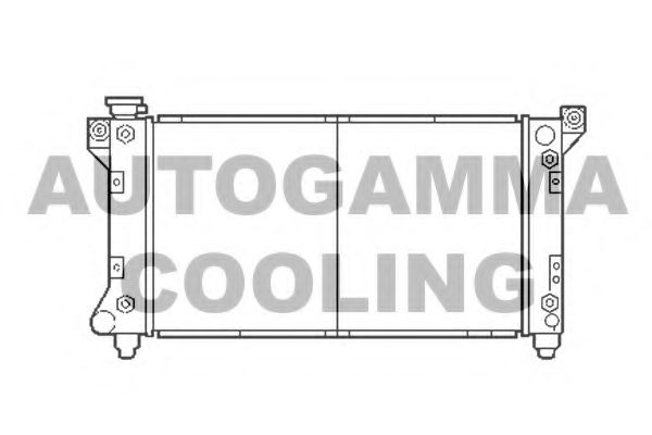 AUTOGAMMA 103135 Радиатор, охлаждение двигателя 