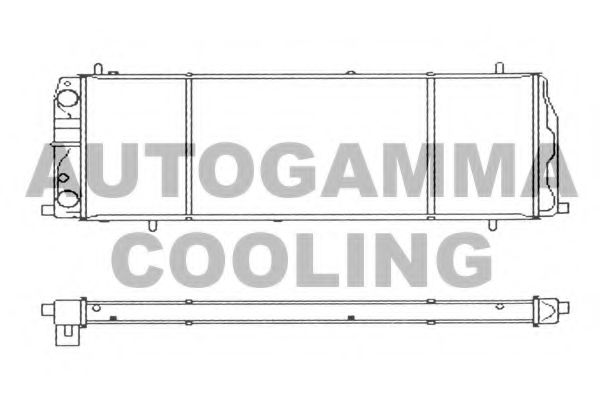 AUTOGAMMA 103214 Радиатор, охлаждение двигателя для AUDI 100 (Ауди 100) AUTOGAMMA 103214 Радиатор, охлаждение двигателя для AUDI 100 (Ауди 100)