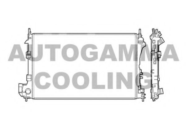 AUTOGAMMA 103237 Радиатор, охлаждение двигателя для OPEL (Опель) AUTOGAMMA 103237 Радиатор, охлаждение двигателя для OPEL (Опель)