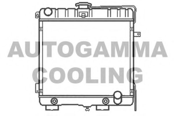 AUTOGAMMA 103341 Радиатор, охлаждение двигателя 
