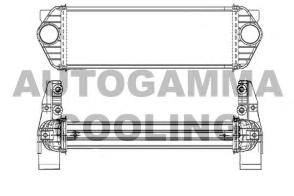 AUTOGAMMA 103702 Интеркулер 