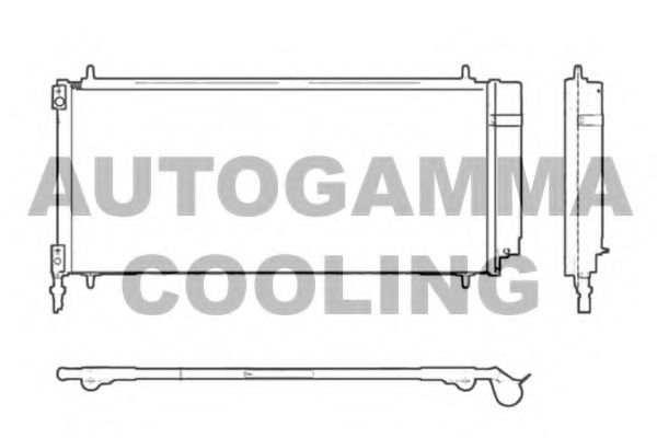 AUTOGAMMA 103709 Конденсатор, кондиционер для PEUGEOT 407 (Пежо 407) AUTOGAMMA 103709 Конденсатор, кондиционер для PEUGEOT 407 (Пежо 407)