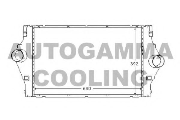 AUTOGAMMA 103745 Интеркулер 