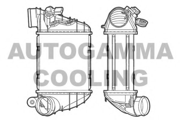 AUTOGAMMA 103876 Интеркулер для AUDI TT (Ауди Тт) AUTOGAMMA 103876 Интеркулер для AUDI TT (Ауди Тт)
