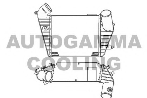 AUTOGAMMA 103881 Интеркулер для AUDI 100 (Ауди 100) AUTOGAMMA 103881 Интеркулер для AUDI 100 (Ауди 100)