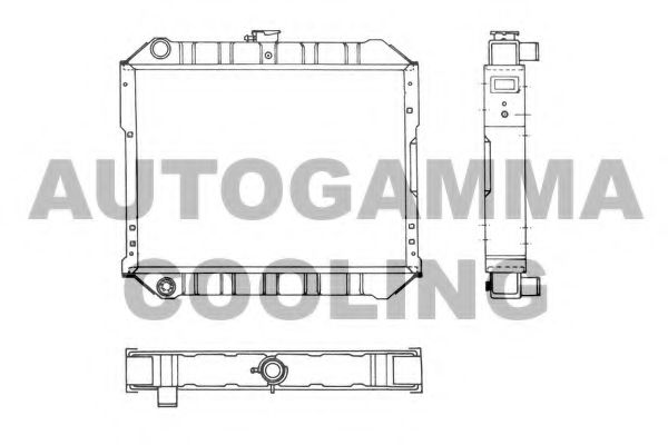 AUTOGAMMA 103980 Радиатор, охлаждение двигателя для NISSAN URVAN (Ниссан Урvан) AUTOGAMMA 103980 Радиатор, охлаждение двигателя для NISSAN URVAN (Ниссан Урvан)