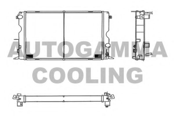 AUTOGAMMA 104020 Радиатор, охлаждение двигателя для LAND ROVER DEFENDER (Ленд ровер/лэнд ровер Дэфэндэр) AUTOGAMMA 104020 Радиатор, охлаждение двигателя для LAND ROVER DEFENDER (Ленд ровер/лэнд ровер Дэфэндэр)