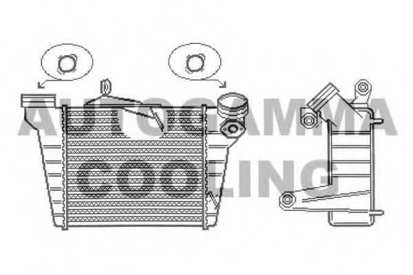 AUTOGAMMA 104102 Интеркулер 