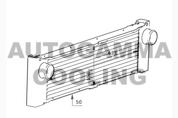 AUTOGAMMA 104322 Интеркулер 