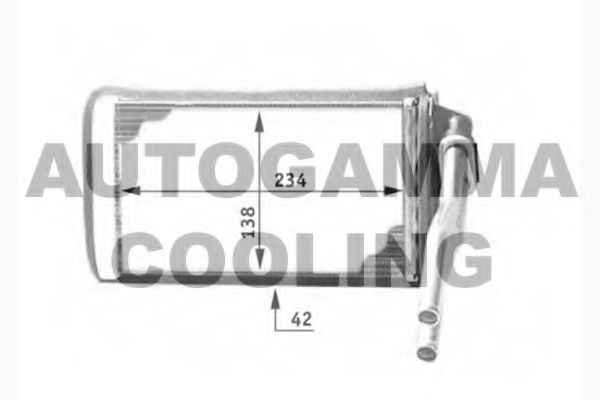 AUTOGAMMA 104326 Теплообменник, отопление салона для PEUGEOT 205 II (Пежо 205 2) AUTOGAMMA 104326 Теплообменник, отопление салона для PEUGEOT 205 II (Пежо 205 2)