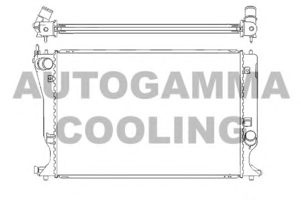 AUTOGAMMA 104427 Радиатор, охлаждение двигателя для TOYOTA (Тойота/тоета) AUTOGAMMA 104427 Радиатор, охлаждение двигателя для TOYOTA (Тойота/тоета)