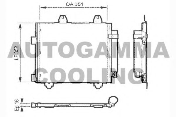 AUTOGAMMA 104452 Конденсатор, кондиционер для TOYOTA AYGO (Тойота/тоета Аъго) AUTOGAMMA 104452 Конденсатор, кондиционер для TOYOTA AYGO (Тойота/тоета Аъго)