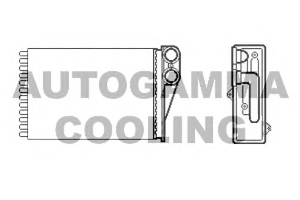 AUTOGAMMA 104467 Теплообменник, отопление салона для PEUGEOT 207 (Пежо 207) AUTOGAMMA 104467 Теплообменник, отопление салона для PEUGEOT 207 (Пежо 207)