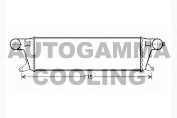 AUTOGAMMA 104485 Интеркулер 