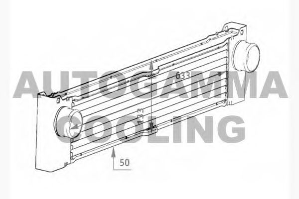 AUTOGAMMA 104489 Интеркулер 