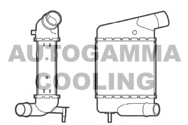 AUTOGAMMA 104492 Интеркулер 