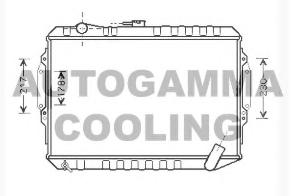 AUTOGAMMA 104548 Радиатор, охлаждение двигателя 