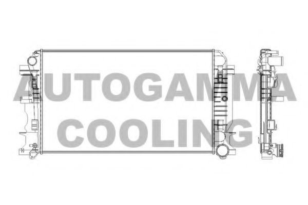 AUTOGAMMA 104573 Радиатор, охлаждение двигателя для VOLKSWAGEN (Фольксваген) AUTOGAMMA 104573 Радиатор, охлаждение двигателя для VOLKSWAGEN (Фольксваген)