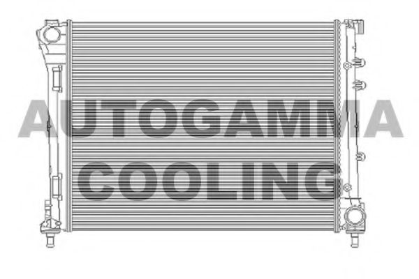 AUTOGAMMA 104620 Радиатор, охлаждение двигателя для FIAT 500 C (Фиат 500 c) AUTOGAMMA 104620 Радиатор, охлаждение двигателя для FIAT 500 C (Фиат 500 c)