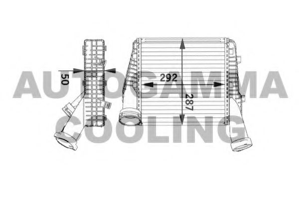 AUTOGAMMA 104893 Интеркулер 