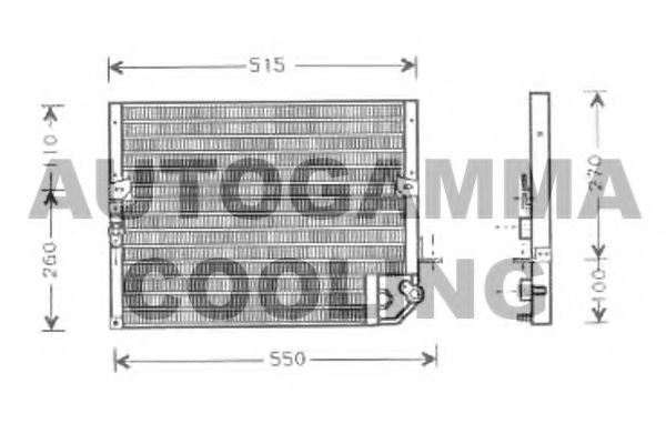 AUTOGAMMA 105032 Конденсатор, кондиционер для TOYOTA 4 RUNNER (Тойота/тоета 4 руннэр) AUTOGAMMA 105032 Конденсатор, кондиционер для TOYOTA 4 RUNNER (Тойота/тоета 4 руннэр)