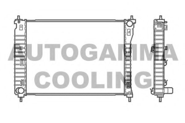 AUTOGAMMA 105043 Радиатор, охлаждение двигателя для CHEVROLET CAPTIVA (Шевроле Каптива) AUTOGAMMA 105043 Радиатор, охлаждение двигателя для CHEVROLET CAPTIVA (Шевроле Каптива)