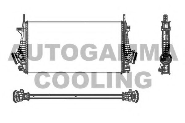 AUTOGAMMA 105338 Интеркулер 