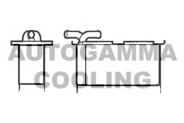 AUTOGAMMA 105340 Интеркулер 