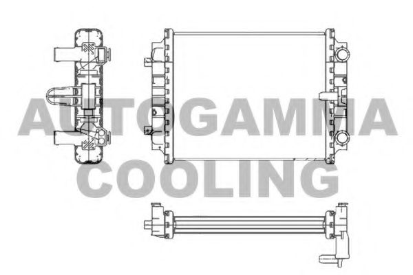 AUTOGAMMA 105433 Радиатор, охлаждение двигателя для AUDI (Ауди) AUTOGAMMA 105433 Радиатор, охлаждение двигателя для AUDI (Ауди)