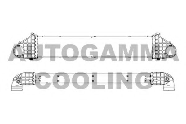 AUTOGAMMA 105628 Интеркулер 