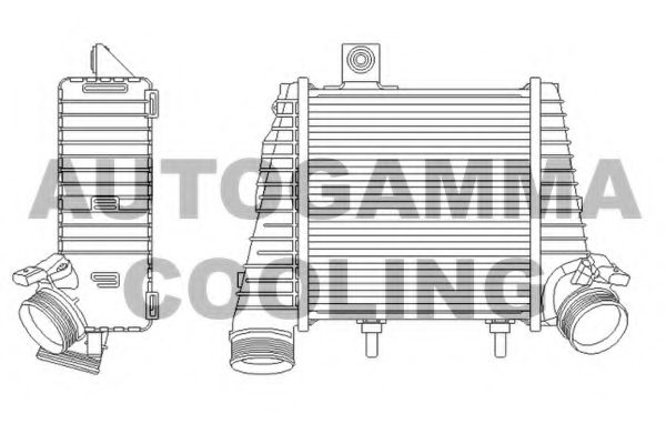 AUTOGAMMA 105742 Интеркулер 