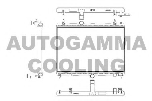 AUTOGAMMA 105770 Радиатор, охлаждение двигателя для PEUGEOT (Пежо) AUTOGAMMA 105770 Радиатор, охлаждение двигателя для PEUGEOT (Пежо)