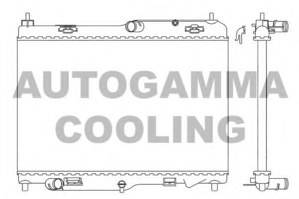 AUTOGAMMA 105774 Радиатор, охлаждение двигателя для FORD ECOSPORT (Форд Эcоспорт) AUTOGAMMA 105774 Радиатор, охлаждение двигателя для FORD ECOSPORT (Форд Эcоспорт)