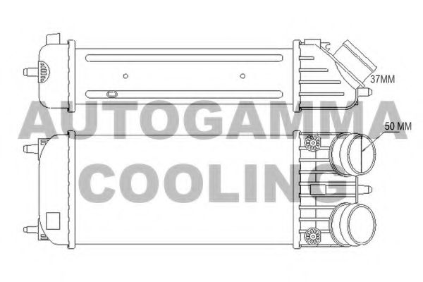AUTOGAMMA 105775 Интеркулер для PEUGEOT 207 (Пежо 207) AUTOGAMMA 105775 Интеркулер для PEUGEOT 207 (Пежо 207)