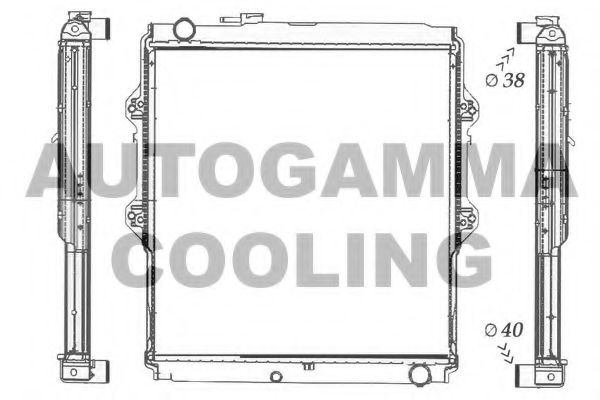 AUTOGAMMA 105779 Радиатор, охлаждение двигателя для TOYOTA HILUX II (Тойота/тоета Хилуx 2) AUTOGAMMA 105779 Радиатор, охлаждение двигателя для TOYOTA HILUX II (Тойота/тоета Хилуx 2)