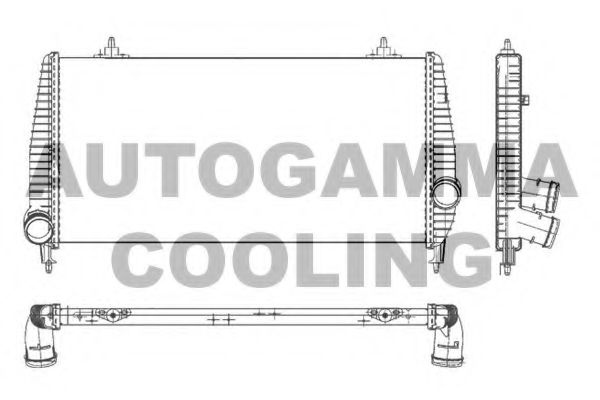 AUTOGAMMA 105822 Интеркулер 