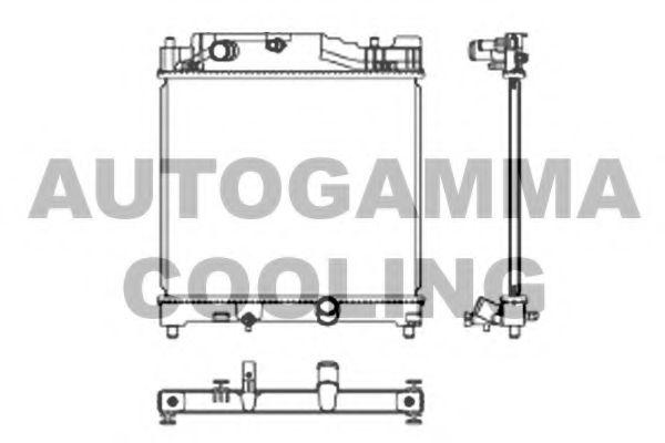 AUTOGAMMA 105905 Радиатор, охлаждение двигателя для TOYOTA IQ (Тойота/тоета Иq) AUTOGAMMA 105905 Радиатор, охлаждение двигателя для TOYOTA IQ (Тойота/тоета Иq)