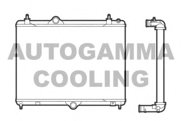 AUTOGAMMA 105987 Радиатор, охлаждение двигателя для PEUGEOT (Пежо) AUTOGAMMA 105987 Радиатор, охлаждение двигателя для PEUGEOT (Пежо)